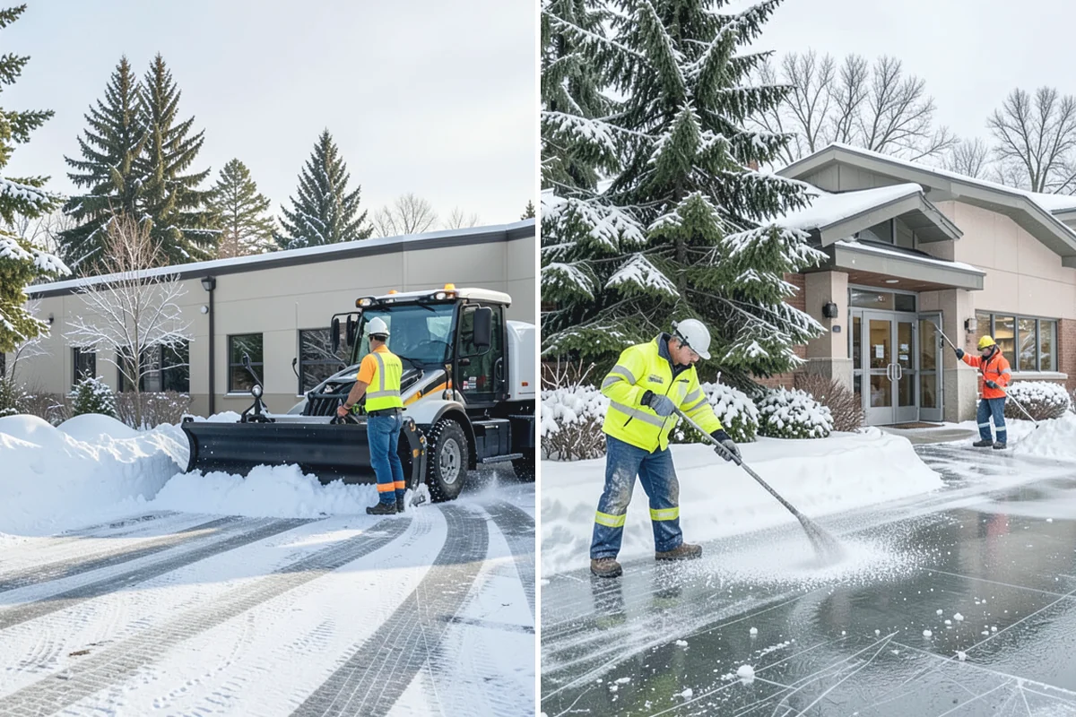 Back Patio Snow Removal in Gold Bar, Snohomish County, WA - We inspect the patio material and surrounding access points