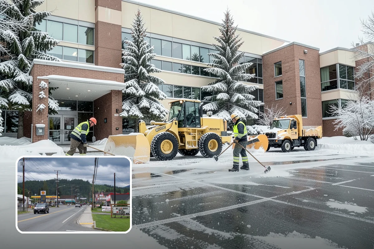 Back Patio Snow Removal in Granite Falls, Snohomish County, WA - Keeps everyday rear-yard routes usable in winter