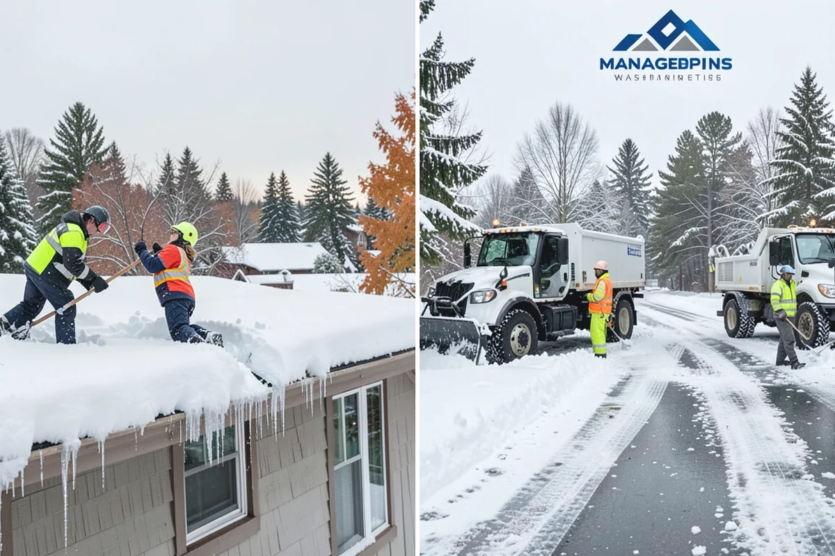 Back Patio Snow Removal in Granite Falls, Snohomish County, WA - We inspect the patio material and surrounding access points