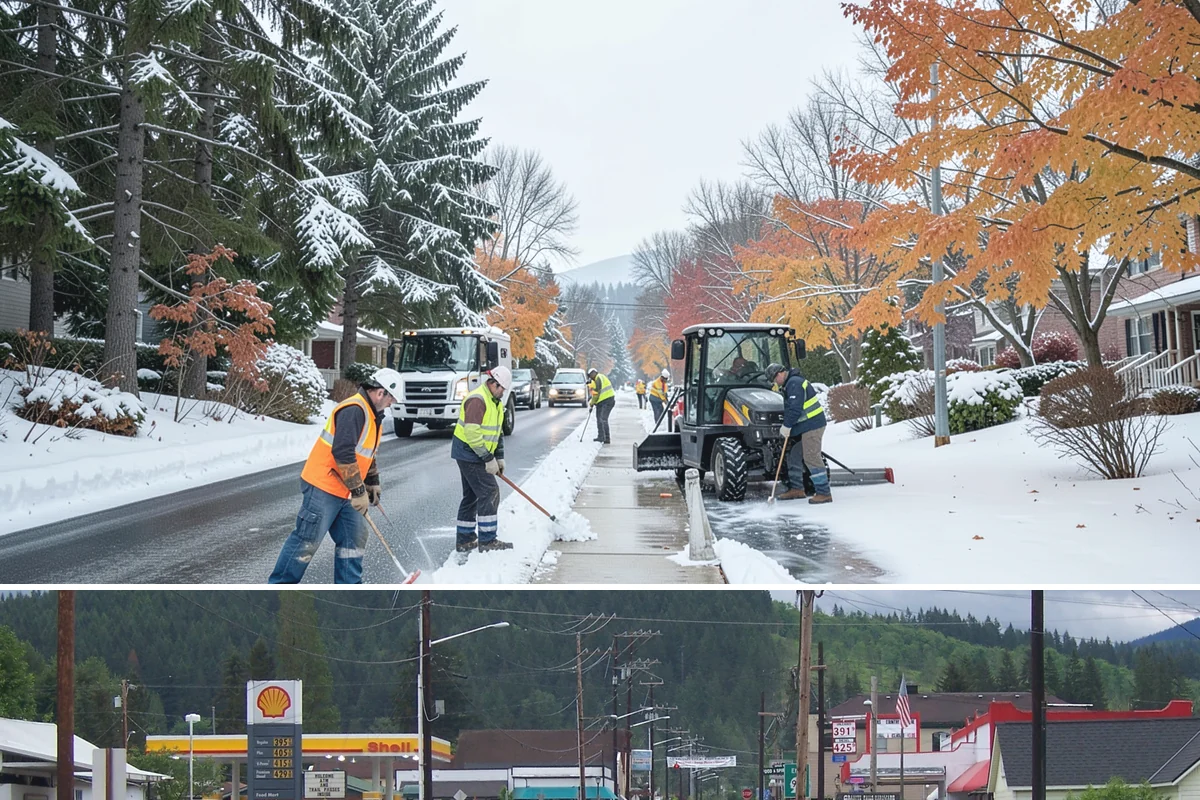Back Patio Snow Removal in Granite Falls, Snohomish County, WA - Reserve your spot in early winter so the back of your home is covered when lowland snow arrives.