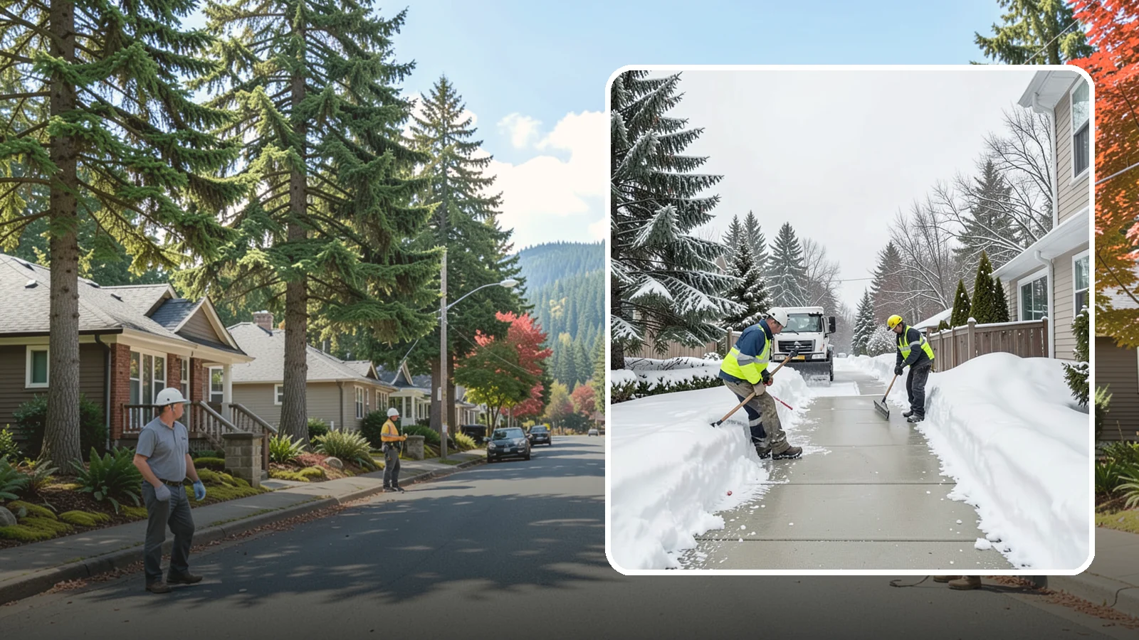 Back Patio Snow Removal in Hunts Point, King County, WA - We clear snow off back patios so your outdoor space and rear exits stay usable during a cold snap.