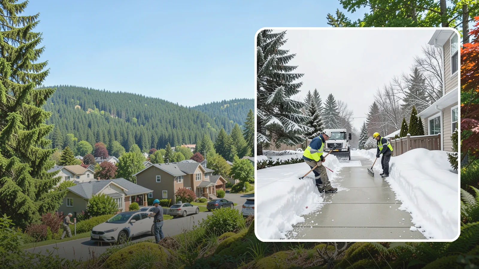 Back Patio Snow Removal in Index, Snohomish County, WA - We clear snow off back patios so your outdoor space and rear exits stay usable during a cold snap.
