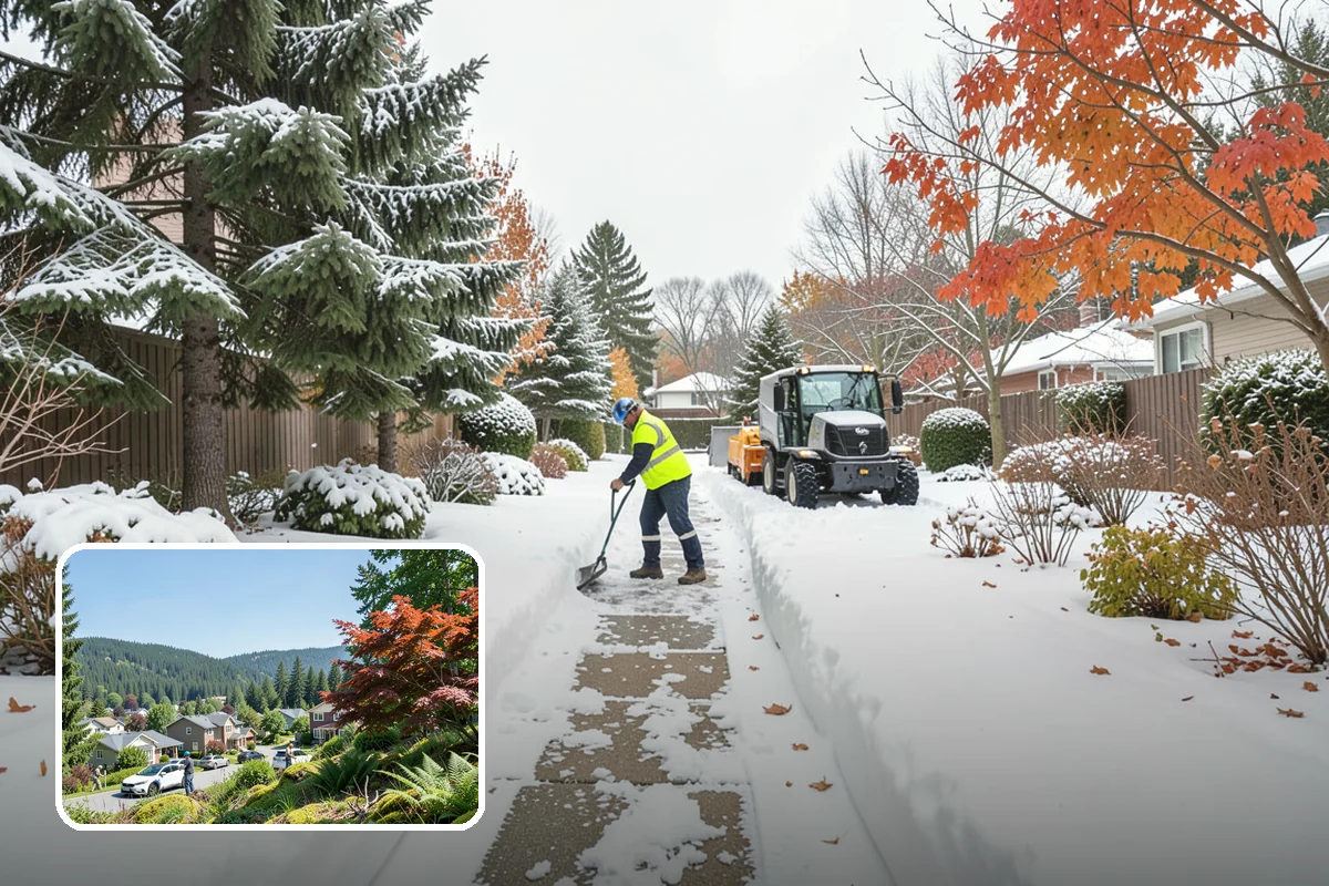 Back Patio Snow Removal in Index, Snohomish County, WA - Keeps everyday rear-yard routes usable in winter