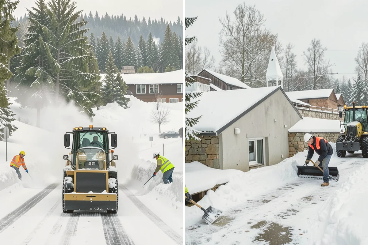 Back Patio Snow Removal in Index, Snohomish County, WA - We inspect the patio material and surrounding access points