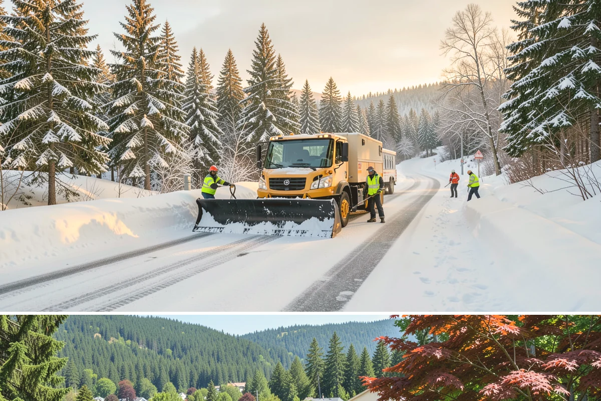 Back Patio Snow Removal in Index, Snohomish County, WA - Reserve your spot in early winter so the back of your home is covered when lowland snow arrives.