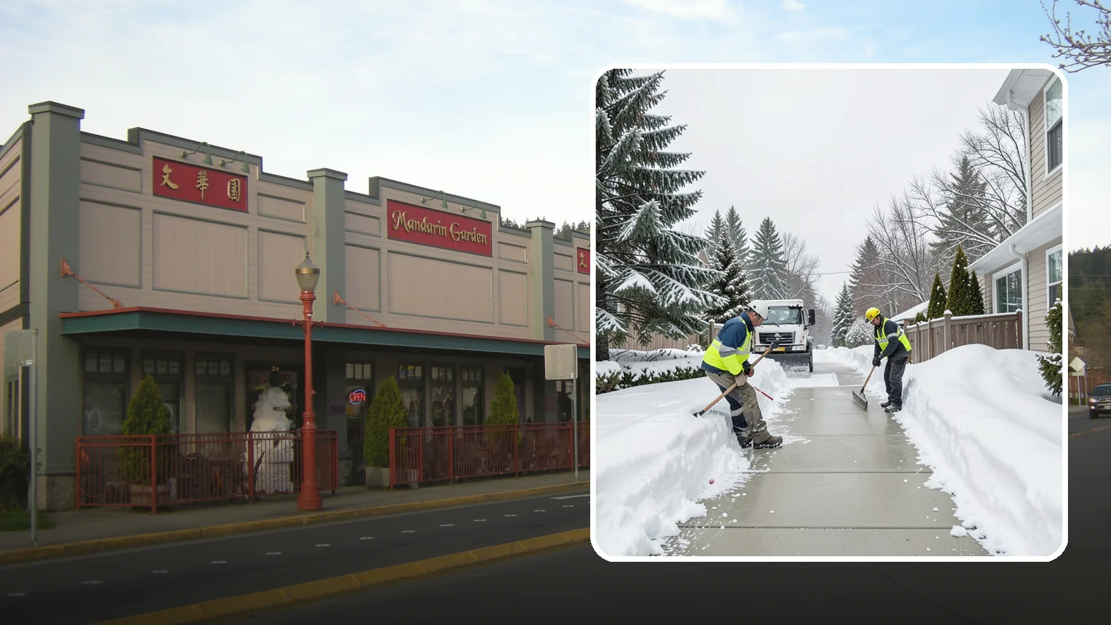 Back Patio Snow Removal in Issaquah, King County, WA - We clear snow off back patios so your outdoor space and rear exits stay usable during a cold snap.