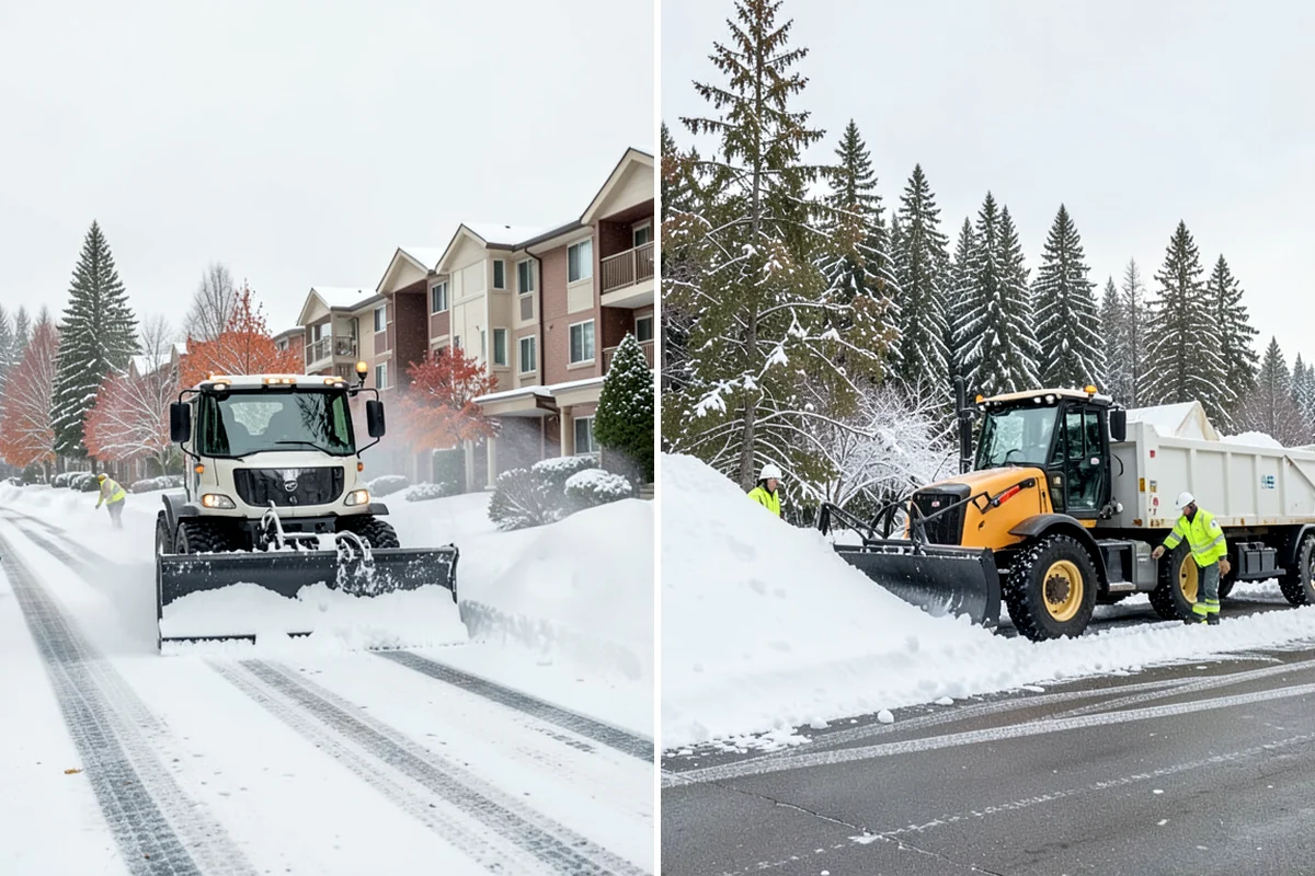 Back Patio Snow Removal in Kenmore, King County, WA - We inspect the patio material and surrounding access points