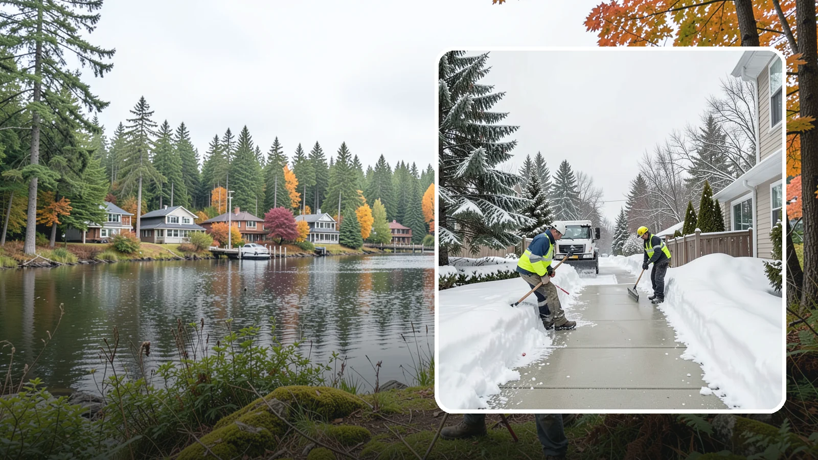 Back Patio Snow Removal in La Conner, Skagit County, WA - We clear snow off back patios so your outdoor space and rear exits stay usable during a cold snap.