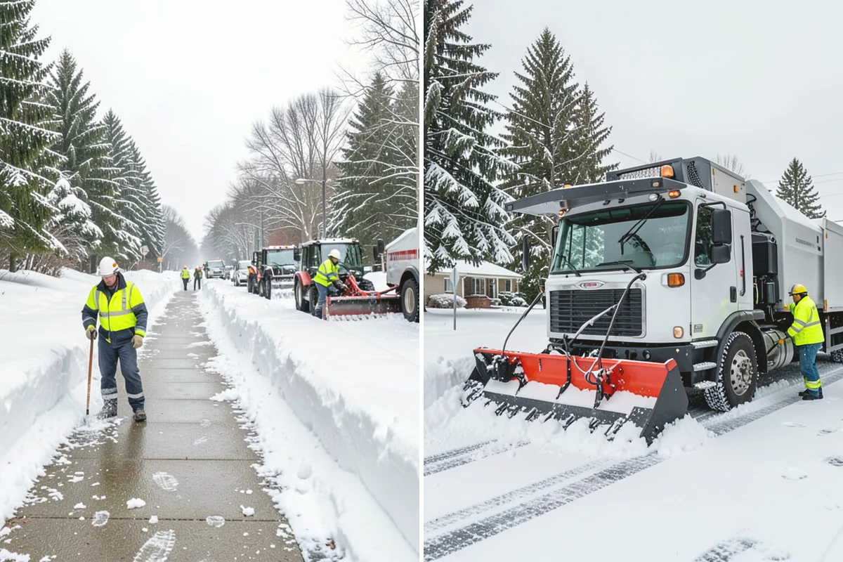 Back Patio Snow Removal in La Conner, Skagit County, WA - We inspect the patio material and surrounding access points
