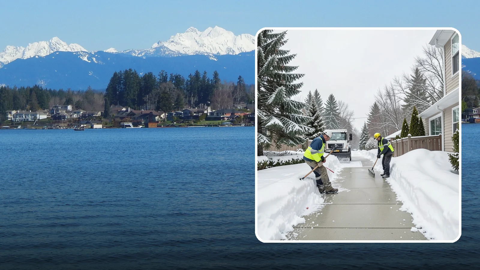 Back Patio Snow Removal in Lake Stevens, Snohomish County, WA - We clear snow off back patios so your outdoor space and rear exits stay usable during a cold snap.