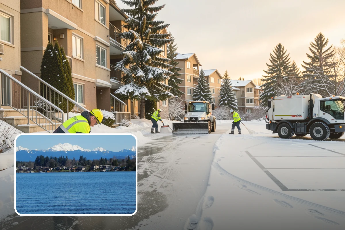 Back Patio Snow Removal in Lake Stevens, Snohomish County, WA - Keeps everyday rear-yard routes usable in winter
