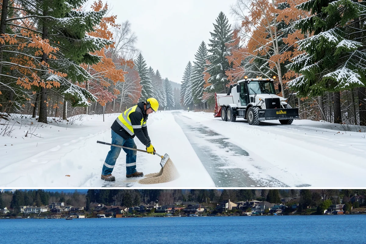 Back Patio Snow Removal in Lake Stevens, Snohomish County, WA - Reserve your spot in early winter so the back of your home is covered when lowland snow arrives.