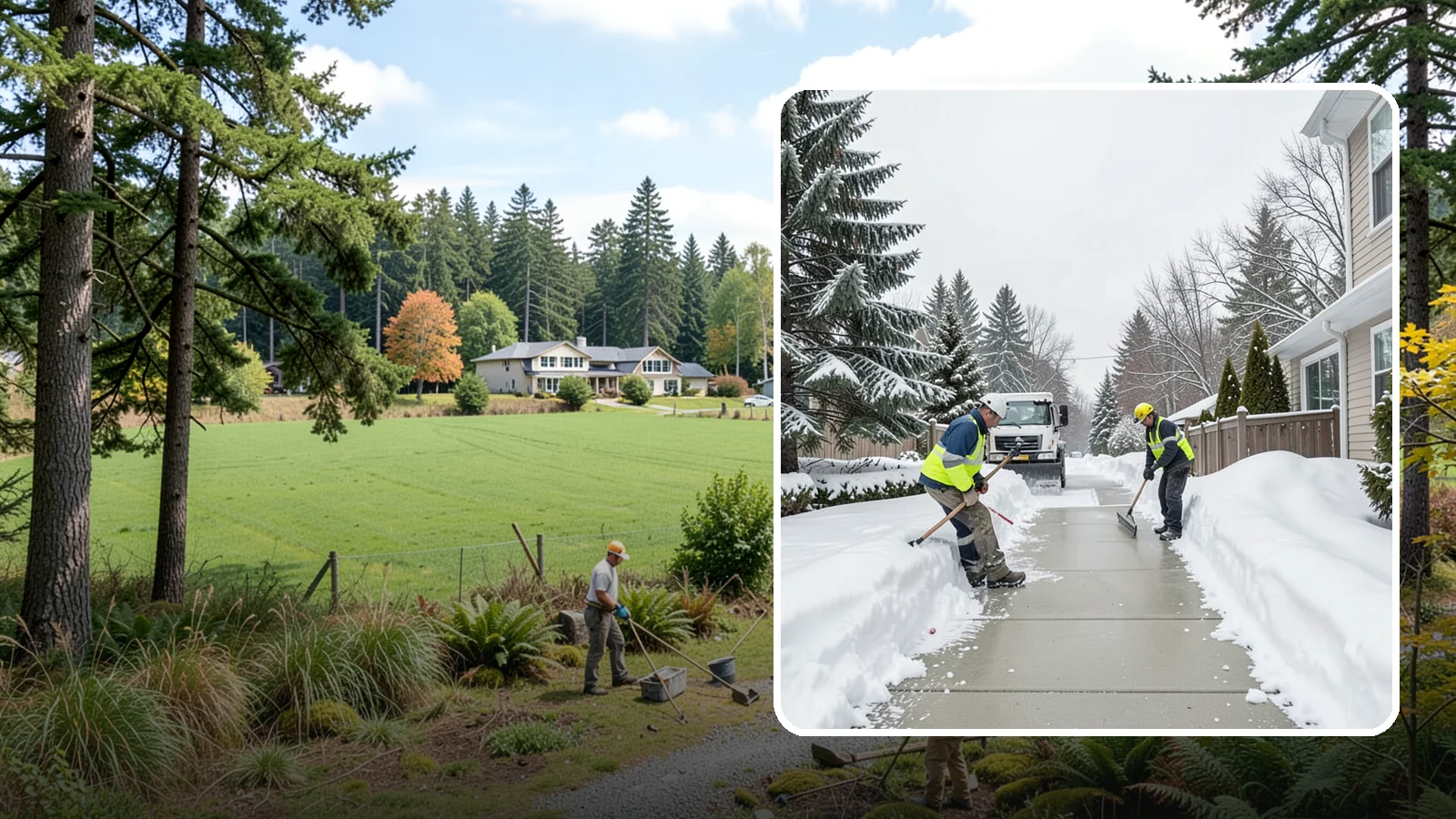 Back Patio Snow Removal in Lyman, Skagit County, WA - We clear snow off back patios so your outdoor space and rear exits stay usable during a cold snap.
