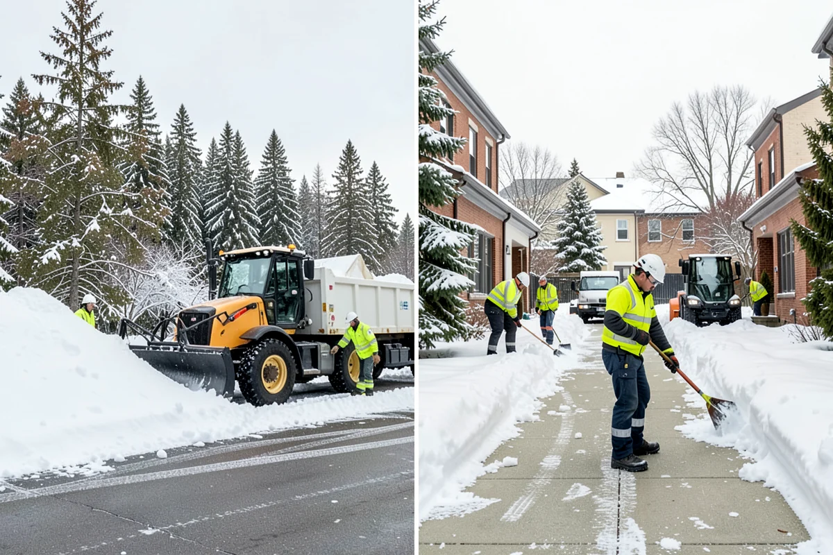 Back Patio Snow Removal in Lyman, Skagit County, WA - We inspect the patio material and surrounding access points