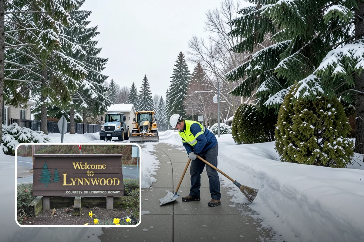 Back Patio Snow Removal in Lynnwood, Snohomish County, WA - Keeps everyday rear-yard routes usable in winter