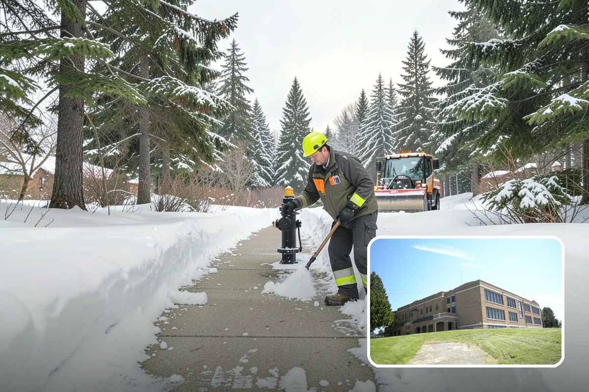 Back Patio Snow Removal in Maple Valley, King County, WA - Keeps everyday rear-yard routes usable in winter