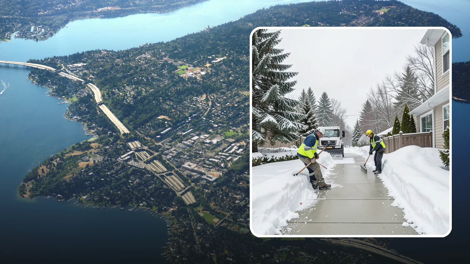 Back Patio Snow Removal in Mercer Island, King County, WA - We clear snow off back patios so your outdoor space and rear exits stay usable during a cold snap.