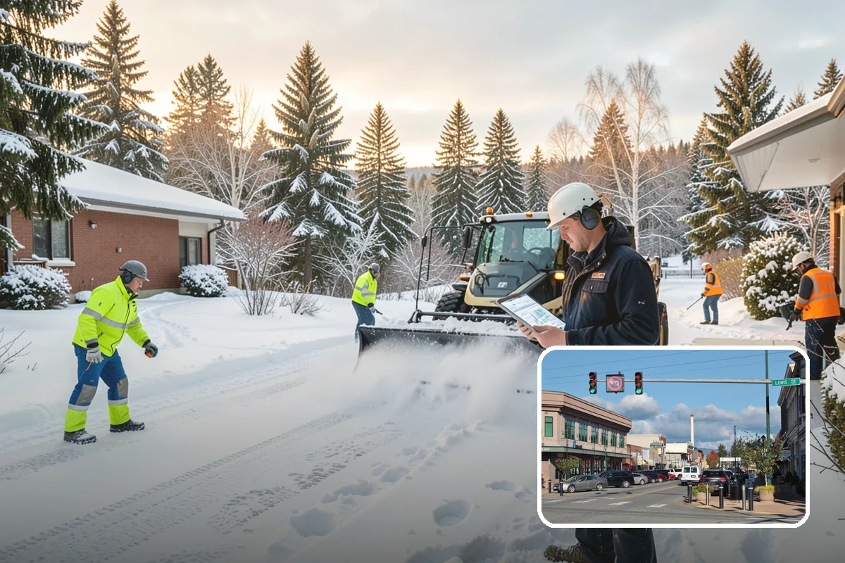 Back Patio Snow Removal in Monroe, Snohomish County, WA - Keeps everyday rear-yard routes usable in winter