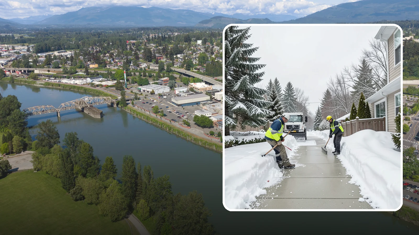 Back Patio Snow Removal in Mount Vernon, Skagit County, WA - We clear snow off back patios so your outdoor space and rear exits stay usable during a cold snap.
