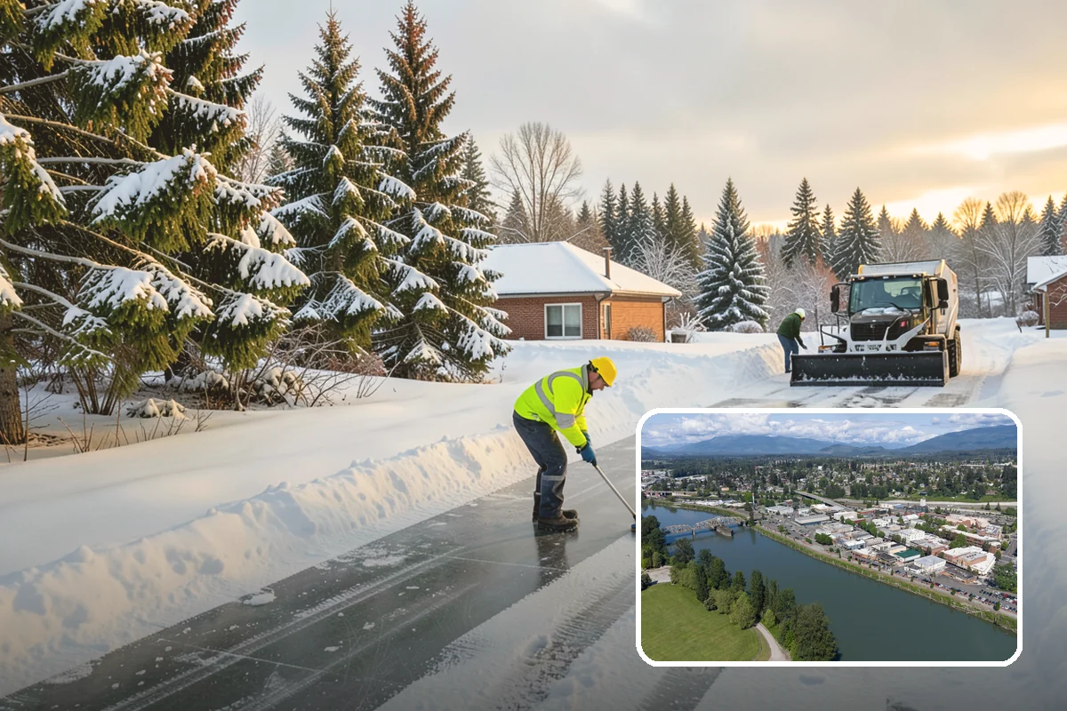 Back Patio Snow Removal in Mount Vernon, Skagit County, WA - Keeps everyday rear-yard routes usable in winter