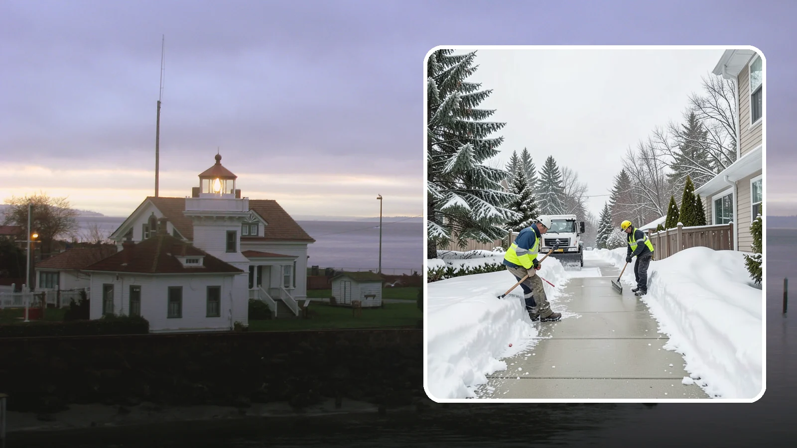 Back Patio Snow Removal in Mukilteo, Snohomish County, WA - We clear snow off back patios so your outdoor space and rear exits stay usable during a cold snap.