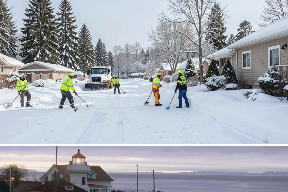 Back Patio Snow Removal in Mukilteo, Snohomish County, WA - Reserve your spot in early winter so the back of your home is covered when lowland snow arrives.