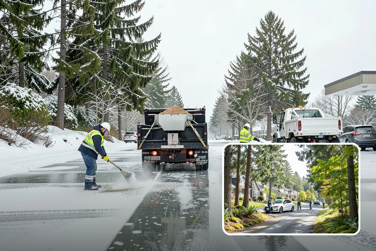 Back Patio Snow Removal in Normandy Park, King County, WA - Keeps everyday rear-yard routes usable in winter