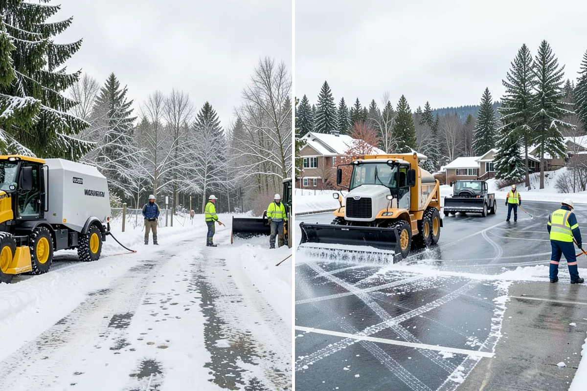 Back Patio Snow Removal in Normandy Park, King County, WA - We inspect the patio material and surrounding access points