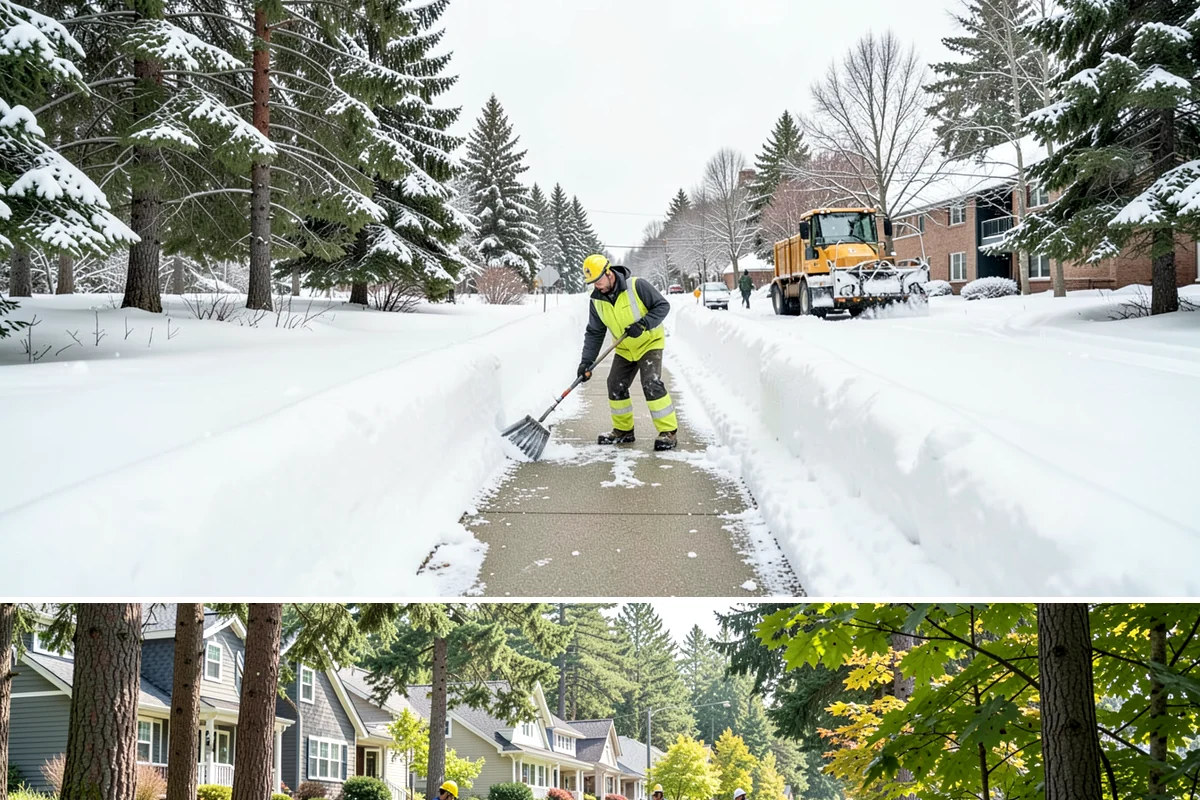 Back Patio Snow Removal in Normandy Park, King County, WA - Reserve your spot in early winter so the back of your home is covered when lowland snow arrives.