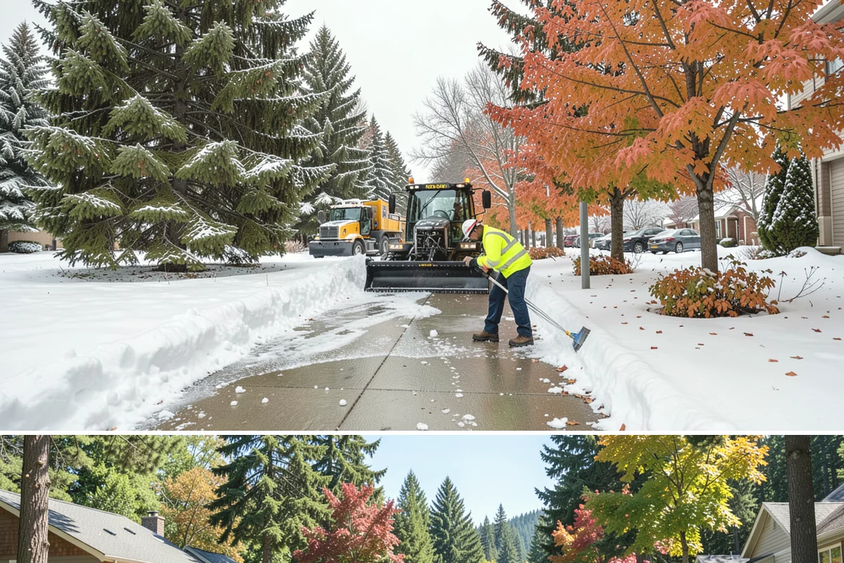 Back Patio Snow Removal in Orting, Pierce County, WA - Reserve your spot in early winter so the back of your home is covered when lowland snow arrives.