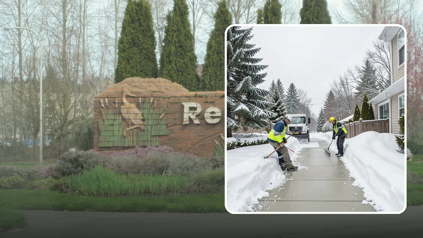 Back Patio Snow Removal in Renton, King County, WA - We clear snow off back patios so your outdoor space and rear exits stay usable during a cold snap.