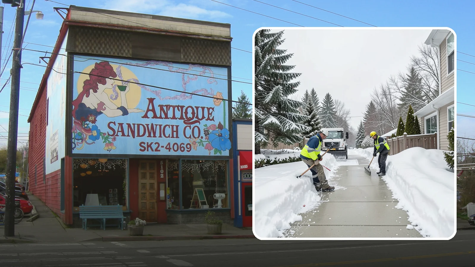 Back Patio Snow Removal in Ruston, Pierce County, WA - We clear snow off back patios so your outdoor space and rear exits stay usable during a cold snap.