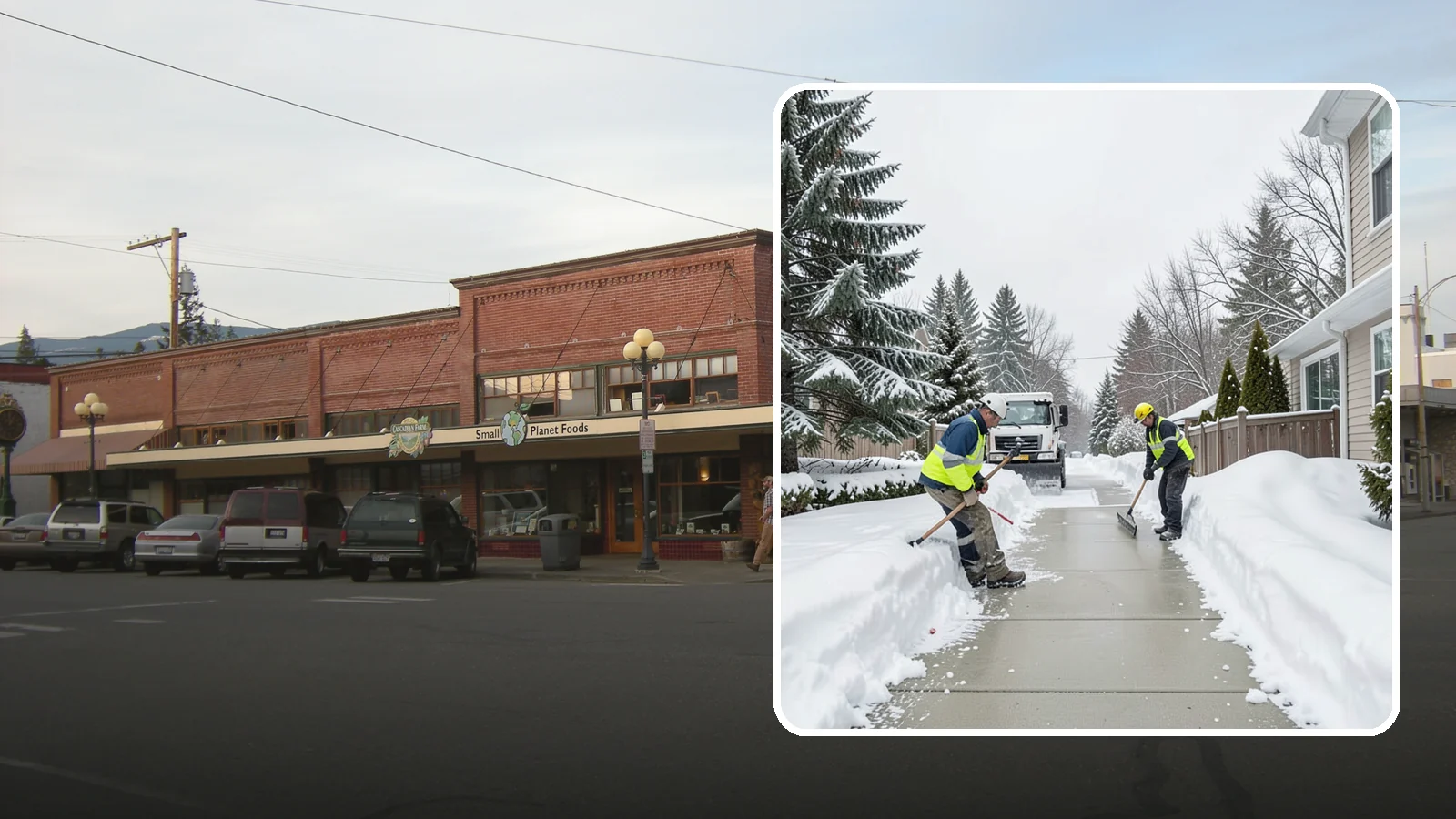 Back Patio Snow Removal in Sedro-Woolley, Skagit County, WA - We clear snow off back patios so your outdoor space and rear exits stay usable during a cold snap.