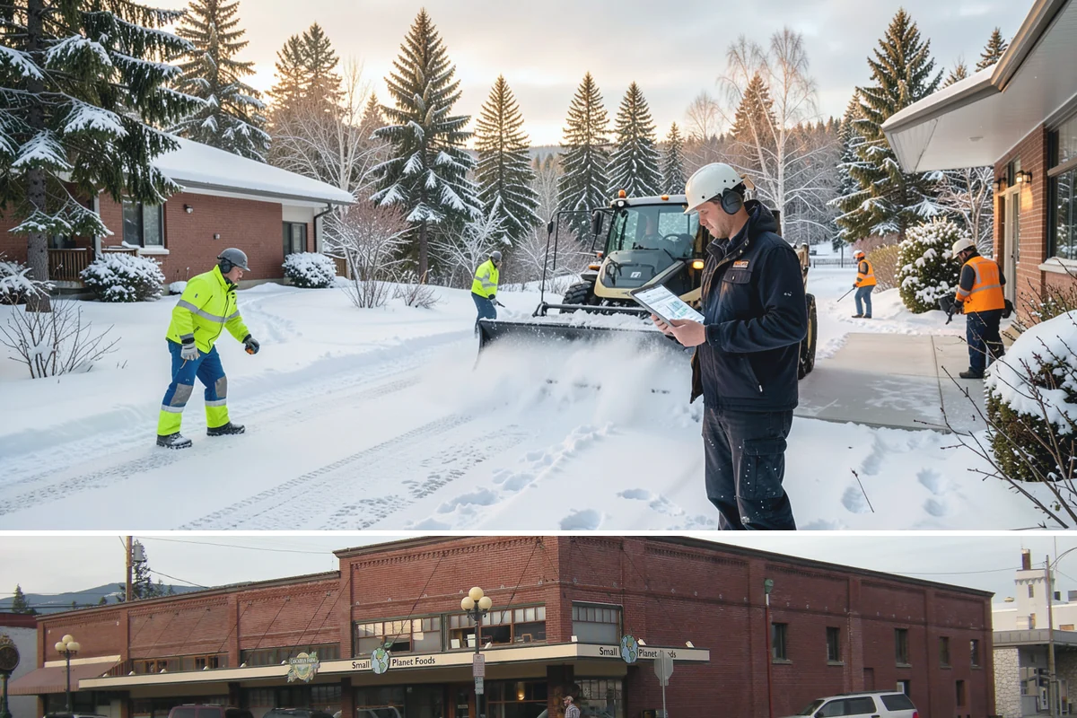 Back Patio Snow Removal in Sedro-Woolley, Skagit County, WA - Reserve your spot in early winter so the back of your home is covered when lowland snow arrives.