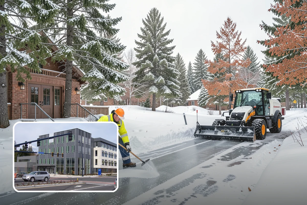 Back Patio Snow Removal in Shoreline, King County, WA - Keeps everyday rear-yard routes usable in winter