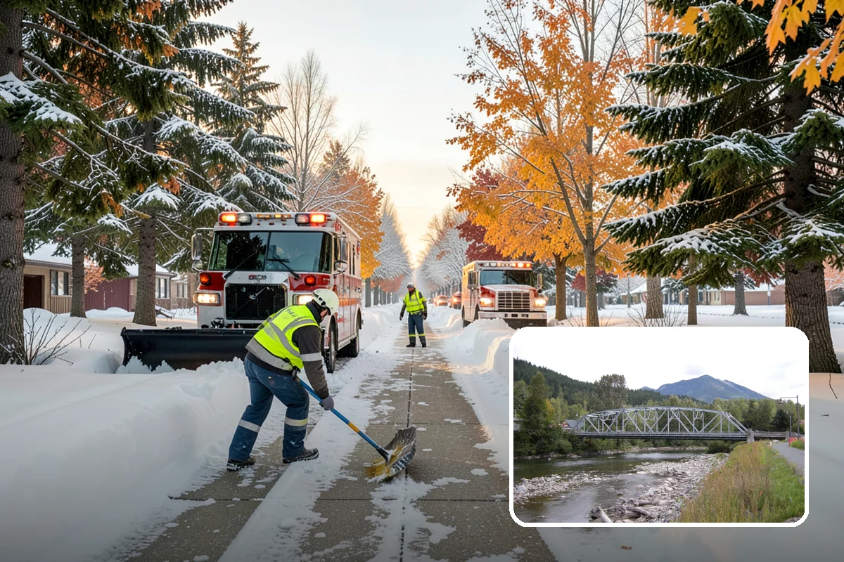 Back Patio Snow Removal in Skykomish, King County, WA - Keeps everyday rear-yard routes usable in winter
