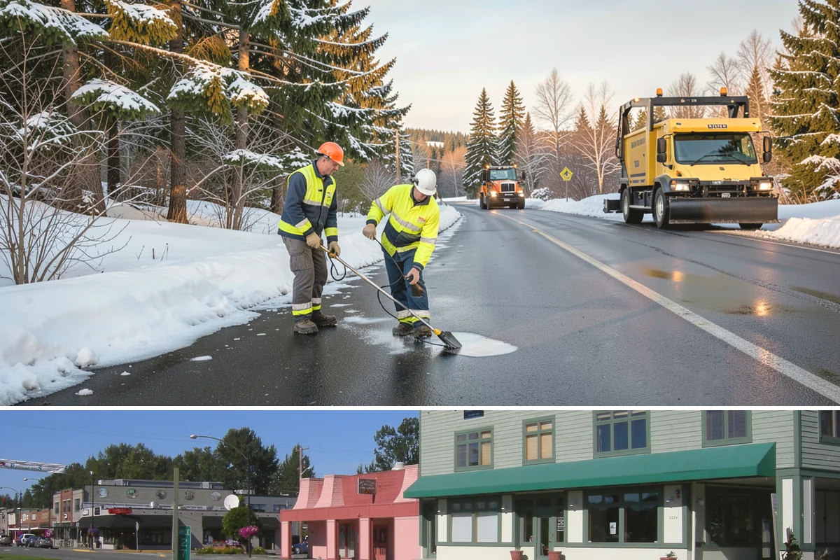 Back Patio Snow Removal in Snoqualmie, King County, WA - Reserve your spot in early winter so the back of your home is covered when lowland snow arrives.