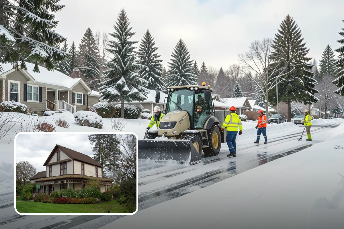 Back Patio Snow Removal in Sumner, Pierce County, WA - Keeps everyday rear-yard routes usable in winter