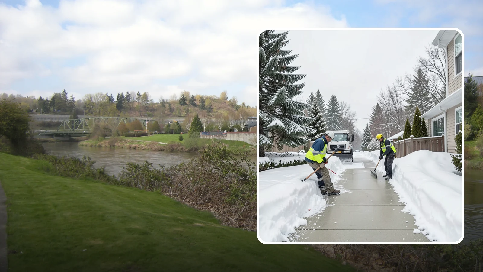 Back Patio Snow Removal in Tukwila, King County, WA - We clear snow off back patios so your outdoor space and rear exits stay usable during a cold snap.
