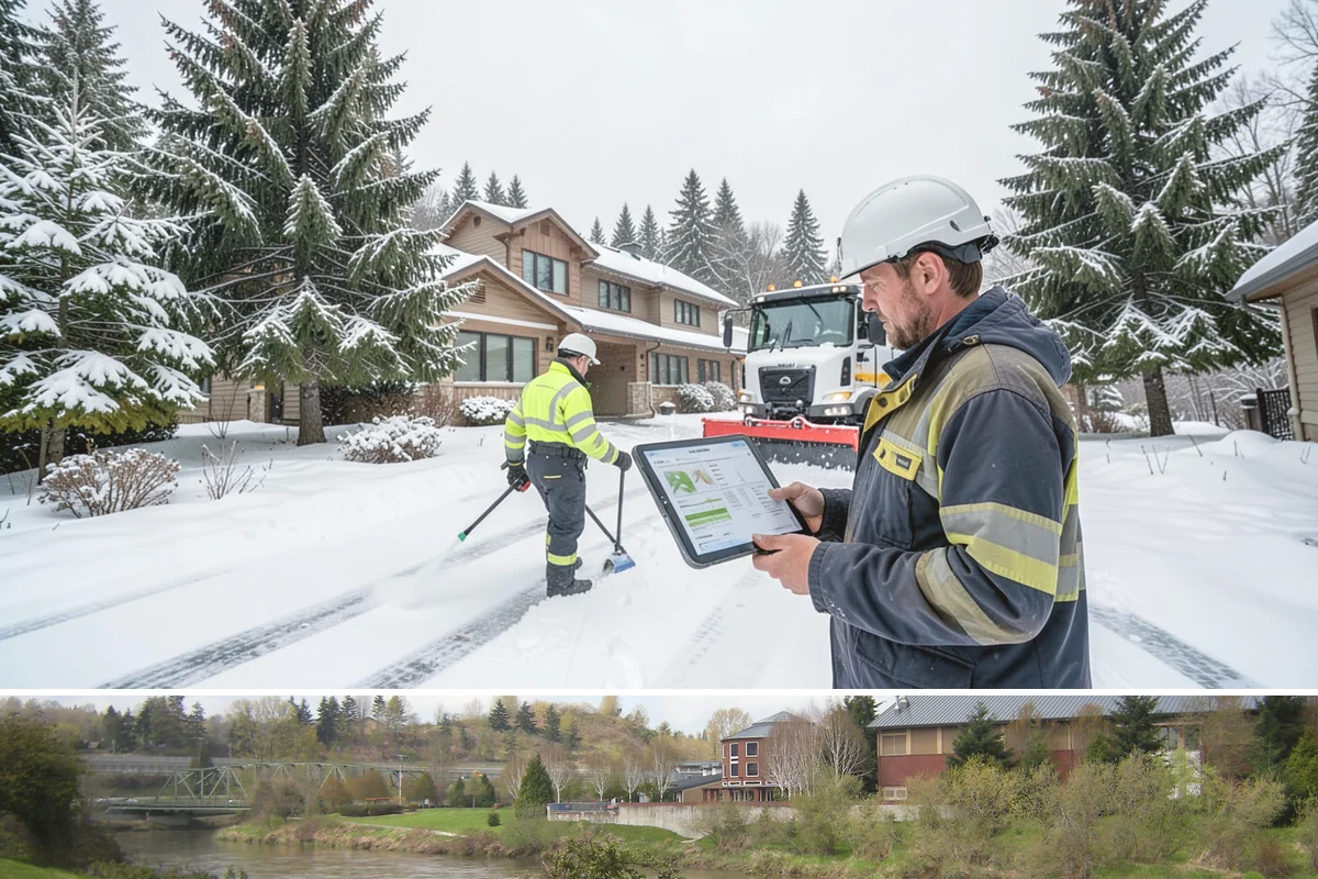 Back Patio Snow Removal in Tukwila, King County, WA - Reserve your spot in early winter so the back of your home is covered when lowland snow arrives.