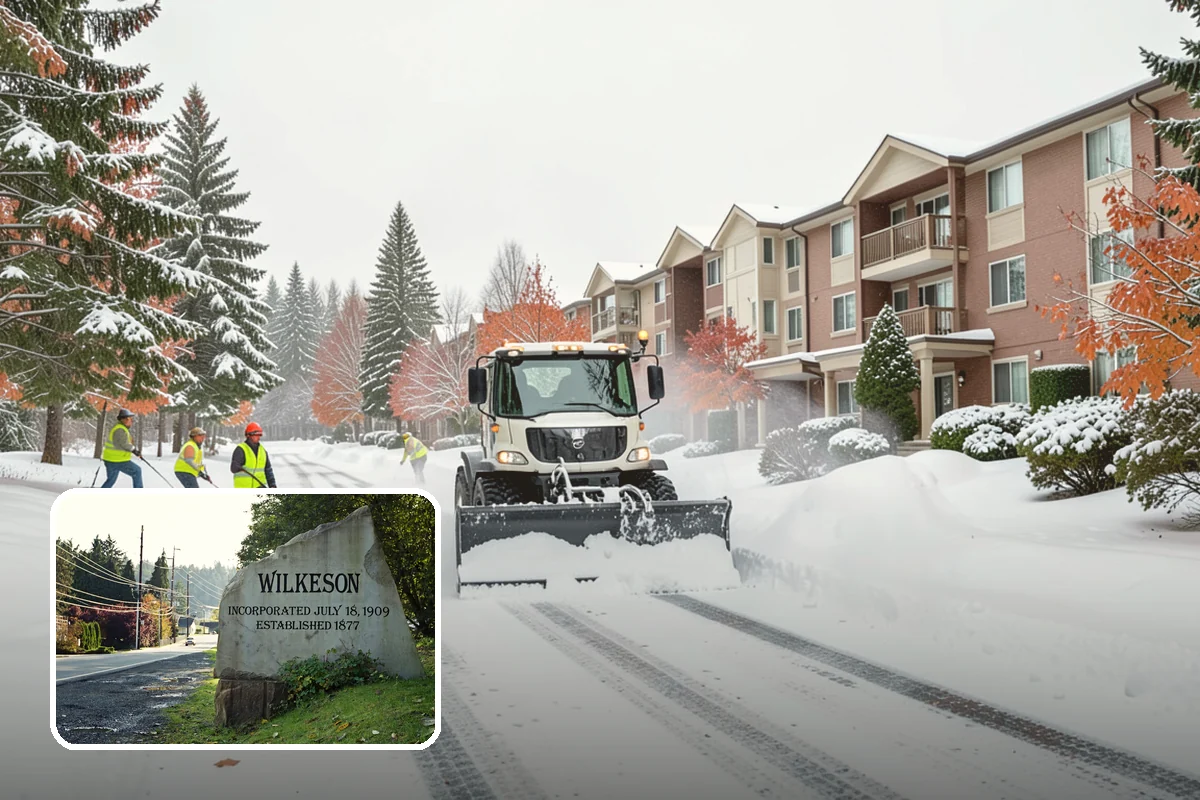 Back Patio Snow Removal in Wilkeson, Pierce County, WA - Keeps everyday rear-yard routes usable in winter