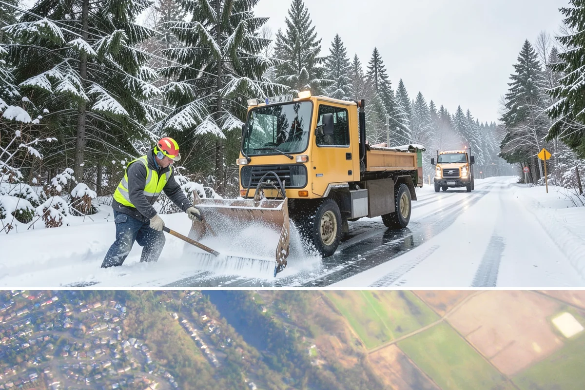 Backhoe Snow Removal in Algona, King County, WA - Backhoe snow removal is typically needed mid-to-late winter, from January through February, after piles build across a storm...