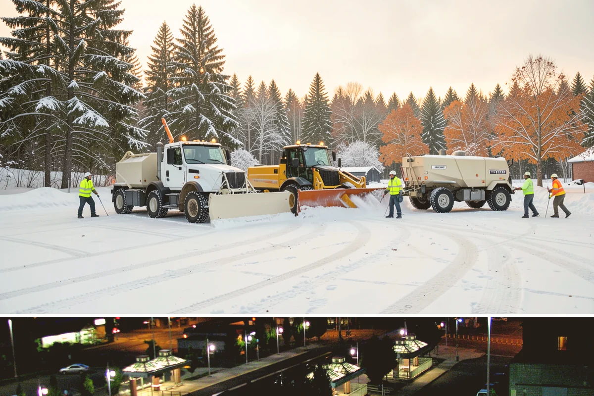 Backhoe Snow Removal in Auburn, King County, WA - Backhoe snow removal is typically needed mid-to-late winter, from January through February, after piles build across a storm...