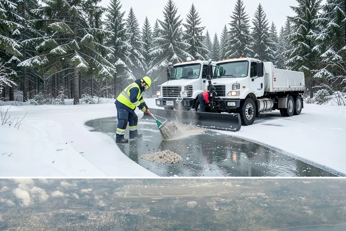 Backhoe Snow Removal in Burien, King County, WA - Backhoe snow removal is typically needed mid-to-late winter, from January through February, after piles build across a storm...