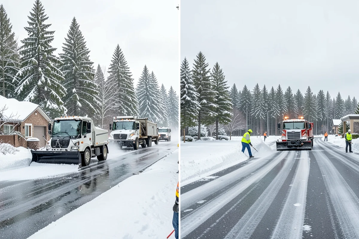 Backhoe Snow Removal in Clyde Hill, King County, WA - Assess piled and compacted snow needing relocation