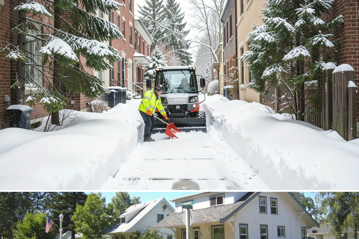 Backhoe Snow Removal in DuPont, Pierce County, WA - Backhoe snow removal is typically needed mid-to-late winter, from January through February, after piles build across a storm...