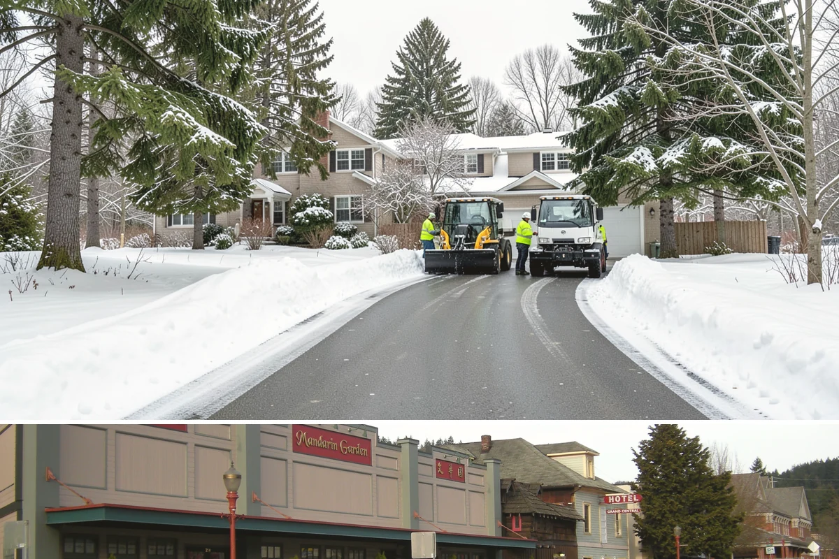 Backhoe Snow Removal in Issaquah, King County, WA - Backhoe snow removal is typically needed mid-to-late winter, from January through February, after piles build across a storm...