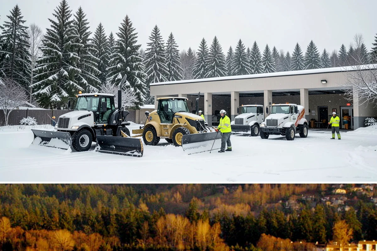 Backhoe Snow Removal in Kenmore, King County, WA - Backhoe snow removal is typically needed mid-to-late winter, from January through February, after piles build across a storm...