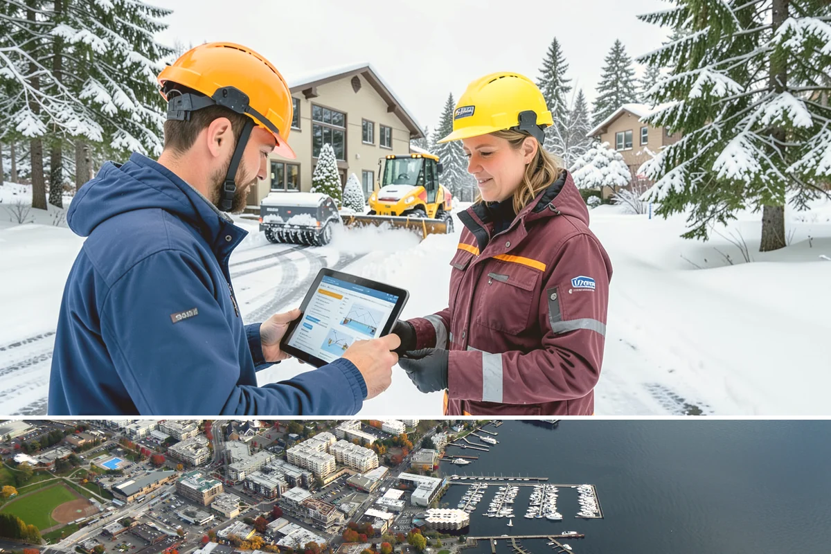 Backhoe Snow Removal in Kirkland, King County, WA - Backhoe snow removal is typically needed mid-to-late winter, from January through February, after piles build across a storm...