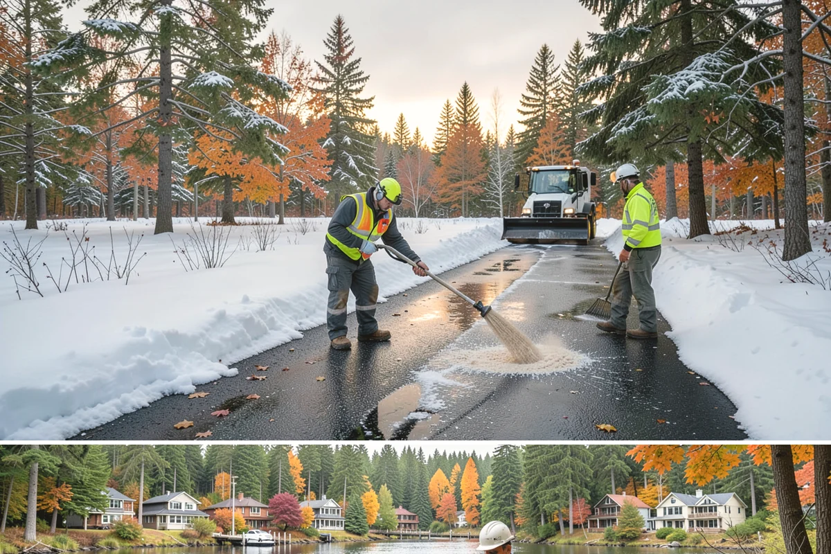 Backhoe Snow Removal in La Conner, Skagit County, WA - Backhoe snow removal is typically needed mid-to-late winter, from January through February, after piles build across a storm...